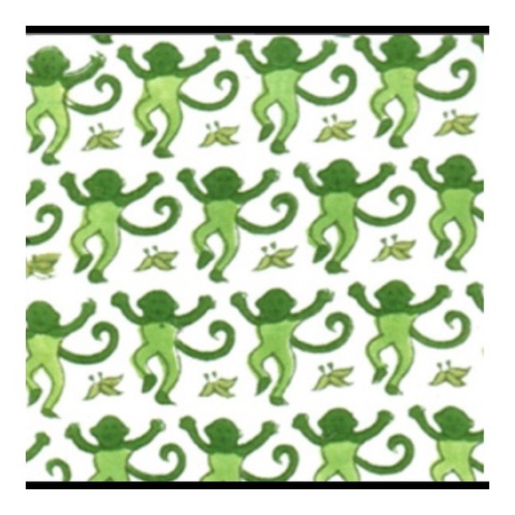 Roller Rabbit discontinued GREEN monkey pajama SM - Picture 4 of 9